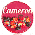 Happy Birthday Cake with Name Cameron - Free Download