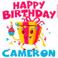 Funny Happy Birthday Cameron GIF