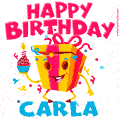 Funny Happy Birthday Carla GIF