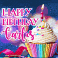 Happy Birthday Carlos - Lovely Animated GIF