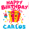 Funny Happy Birthday Carlos GIF