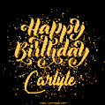 Happy Birthday Card for Carlyle - Download GIF and Send for Free