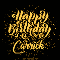 Happy Birthday Card for Carrick - Download GIF and Send for Free