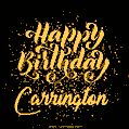 Happy Birthday Card for Carrington - Download GIF and Send for Free