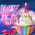 Happy Birthday Carter - Lovely Animated GIF