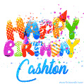 Happy Birthday Cashton - Creative Personalized GIF With Name