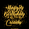 Happy Birthday Card for Cassidy - Download GIF and Send for Free