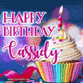 Happy Birthday Cassidy - Lovely Animated GIF