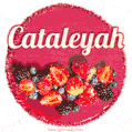 Happy Birthday Cake with Name Cataleyah - Free Download