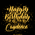 Happy Birthday Card for Caydence - Download GIF and Send for Free
