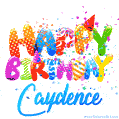 Happy Birthday Caydence - Creative Personalized GIF With Name