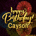 Happy Birthday, Cayson! Celebrate with joy, colorful fireworks, and unforgettable moments.