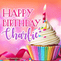 Happy Birthday Charlie - Lovely Animated GIF