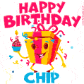 Funny Happy Birthday Chip GIF