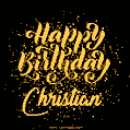 Happy Birthday Card for Christian - Download GIF and Send for Free