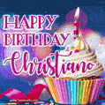 Happy Birthday Christiano - Lovely Animated GIF