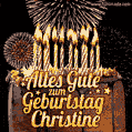 Alles Gute zum Geburtstag Christine (GIF)