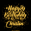 Happy Birthday Card for Christon - Download GIF and Send for Free