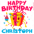 Funny Happy Birthday Christoph GIF