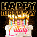 Citlaly - Animated Happy Birthday Cake GIF Image for WhatsApp