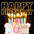 Cj - Animated Happy Birthday Cake GIF for WhatsApp