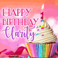 Happy Birthday Clarity - Lovely Animated GIF