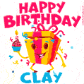 Funny Happy Birthday Clay GIF