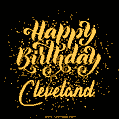 Happy Birthday Card for Cleveland - Download GIF and Send for Free