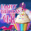 Happy Birthday Cliff - Lovely Animated GIF