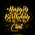 Happy Birthday Card for Clint - Download GIF and Send for Free