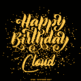 Happy Birthday Card for Cloud - Download GIF and Send for Free