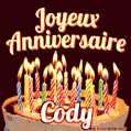 Joyeux anniversaire Cody GIF