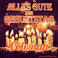 Alles Gute zum Geburtstag Coleman (GIF)