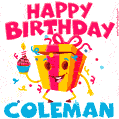 Funny Happy Birthday Coleman GIF
