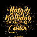 Happy Birthday Card for Colston - Download GIF and Send for Free
