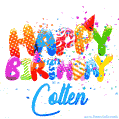 Happy Birthday Colten - Creative Personalized GIF With Name