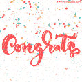 Colored confetti congrats GIF