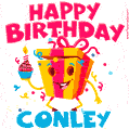 Funny Happy Birthday Conley GIF