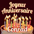Joyeux anniversaire Conrad GIF