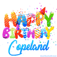 Happy Birthday Copeland - Creative Personalized GIF With Name