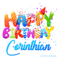 Happy Birthday Corinthian - Creative Personalized GIF With Name