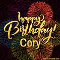 Happy Birthday, Cory! Celebrate with joy, colorful fireworks, and unforgettable moments.