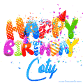 Happy Birthday Coty - Creative Personalized GIF With Name