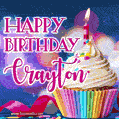 Happy Birthday Crayton - Lovely Animated GIF