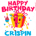 Funny Happy Birthday Crispin GIF
