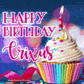 Happy Birthday Crixus - Lovely Animated GIF