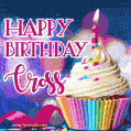 Happy Birthday Cross - Lovely Animated GIF