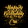 Happy Birthday Card for Cru - Download GIF and Send for Free