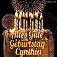 Alles Gute zum Geburtstag Cynthia (GIF)