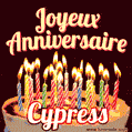 Joyeux anniversaire Cypress GIF